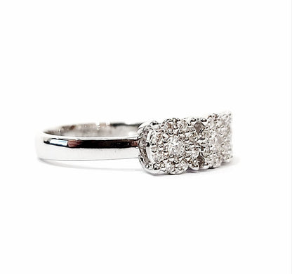 Anello trilogy magic in Oro Bianco con Diamanti 0,78 ct 18kt (750)