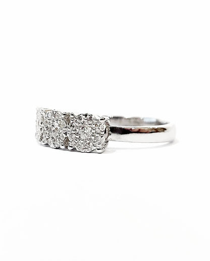 Anello trilogy magic in Oro Bianco con Diamanti 0,78 ct 18kt (750)