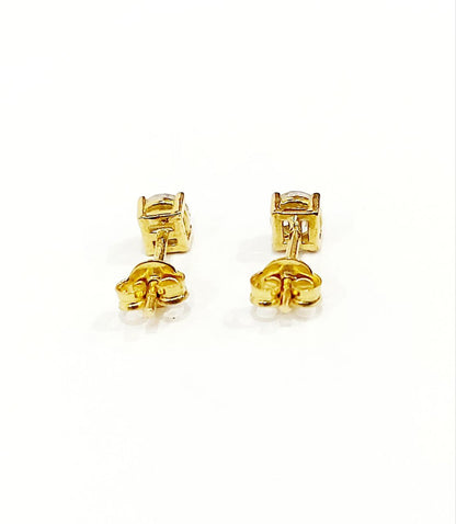Orecchini punto luce a filo con Diamanti 0,50 ct in Oro Giallo 18 kt (750)