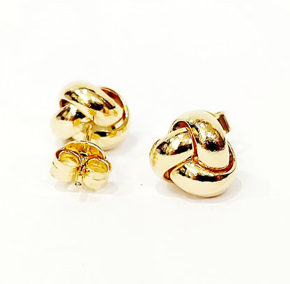 Orecchini a nodo in Oro Giallo 18 kt (750) - Oreficeria