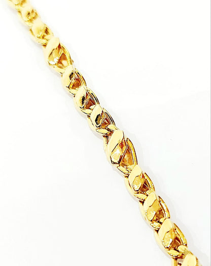 Bracciale Oro Giallo 18 kt (750) maglia piastra bombata - Oreficeria