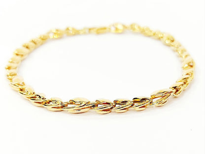Bracciale Oro Giallo 18 kt (750) maglia piastra bombata - Oreficeria