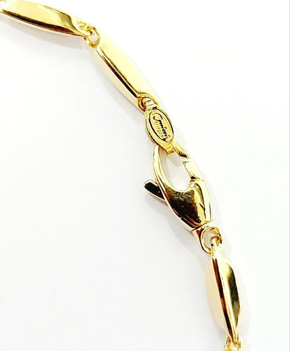 Bracciale Oro Giallo 18 kt (750) maglia bamboo - Oreficeria