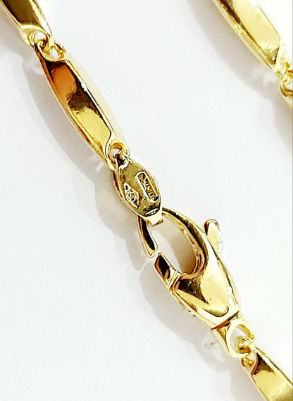 Bracciale Oro Giallo 18 kt (750) maglia bamboo - Oreficeria