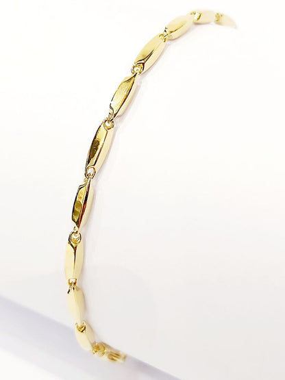 Bracciale Oro Giallo 18 kt (750) maglia bamboo - Oreficeria