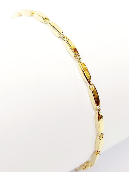 Bracciale Oro Giallo 18 kt (750) maglia bamboo - Oreficeria