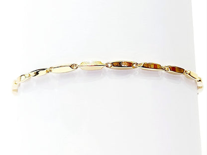 Bracciale Oro Giallo 18 kt (750) maglia bamboo - Oreficeria
