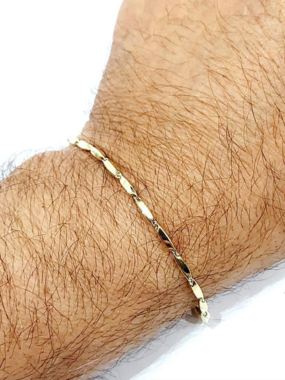 Bracciale Oro Giallo 18 kt (750) maglia bamboo - Oreficeria