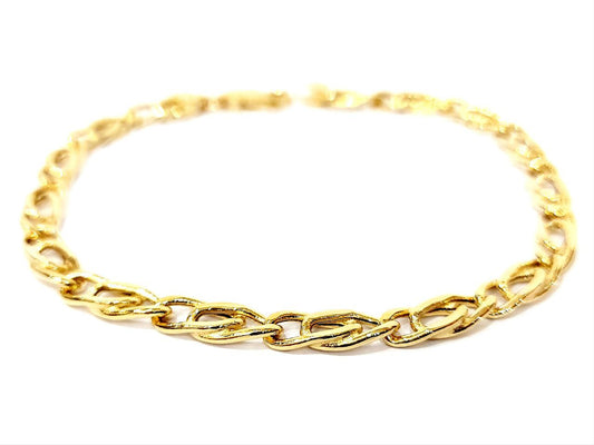 Bracciale Oro Giallo 18 kt (750) catena piatta unisex - Oreficeria