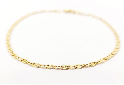 Bracciale Oro Giallo 18 kt-750 catena piatta lucida unisex - Oreficeria