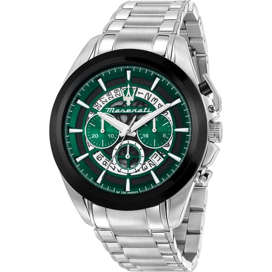 Orologio Maserati Traguardo Cronografo CHR Green + BLK DIAL SS BR - R8873612060