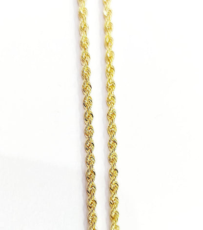 Collana funetta con pendente Croce in Oro Giallo 18kt (750) - Oreficeria
