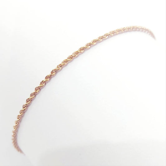 Bracciale unisex  funetta in Oro Rosa 18kt-750 -18 -19-19,50 cm  - Oreficeria
