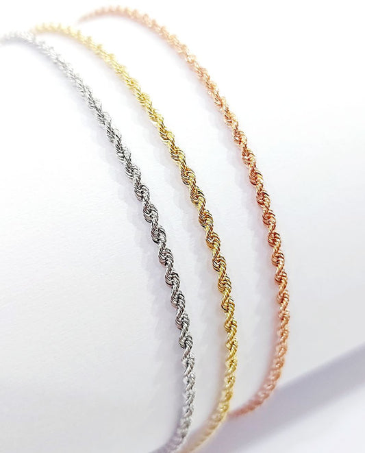 Bracciale modello  funetta in Oro 18 kt -750 -21 Cm - Oreficeria