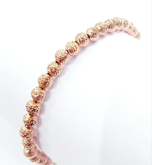 Bracciale sfere modello milleluci in Oro Rosa 18kt -750 - Oreficeria