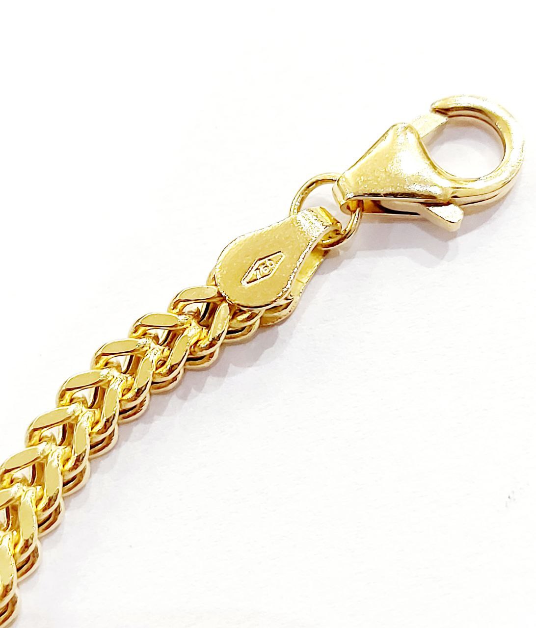Bracciale modello spiga Unisex Oro Giallo 18 kt -750 -20 cm - Oreficeria