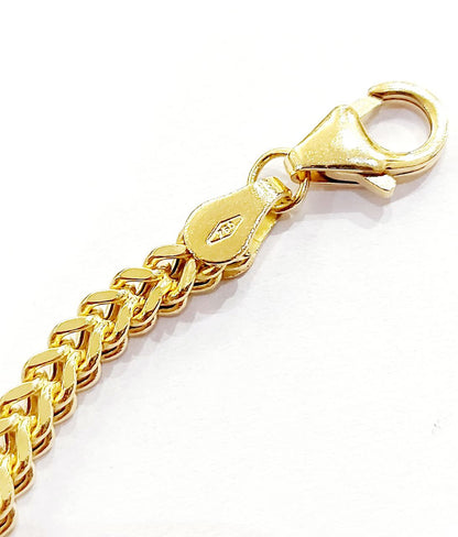 Bracciale modello spiga Unisex Oro Giallo 18 kt -750 -20 cm - Oreficeria