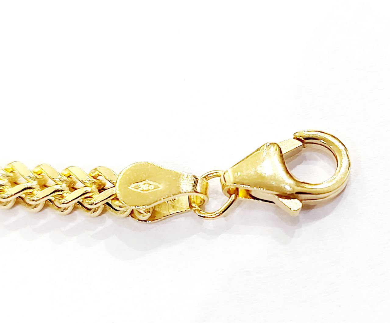 Bracciale modello spiga Unisex Oro Giallo 18 kt -750 -20 cm - Oreficeria