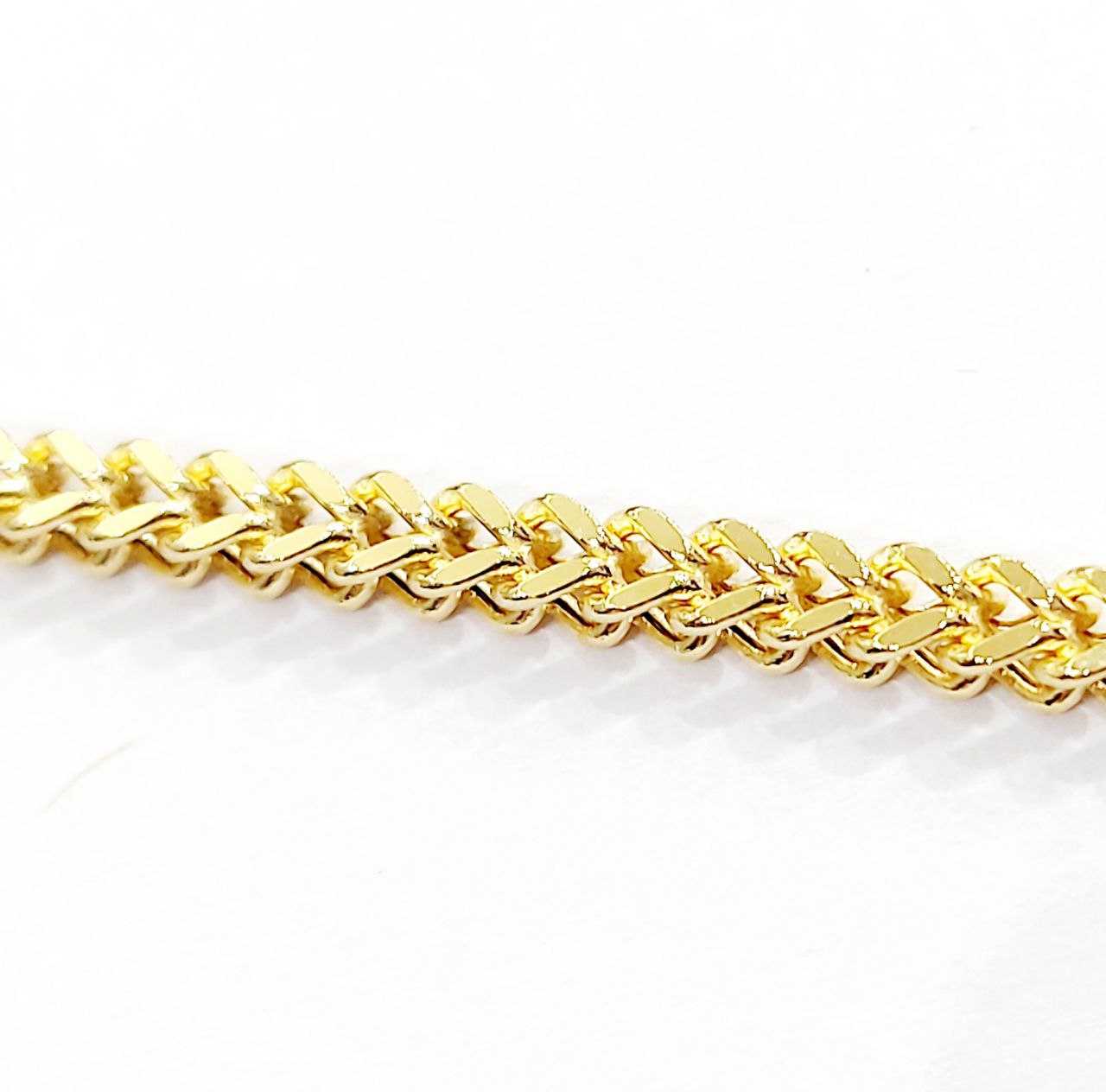 Bracciale modello spiga Unisex Oro Giallo 18 kt -750 -20 cm - Oreficeria