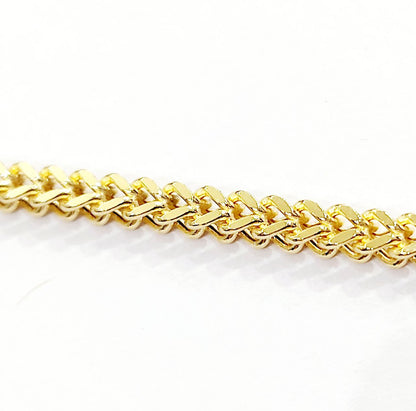 Bracciale modello spiga Unisex Oro Giallo 18 kt -750 -20 cm - Oreficeria