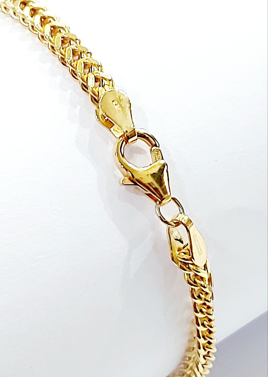 Bracciale modello spiga Unisex Oro Giallo 18 kt -750 -20 cm - Oreficeria