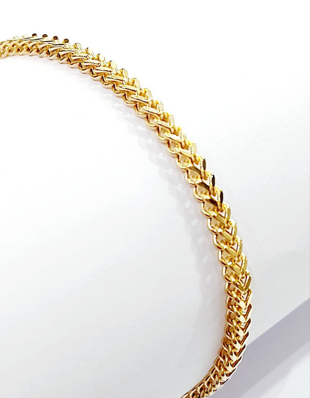 Bracciale modello spiga Unisex Oro Giallo 18 kt -750 -20 cm - Oreficeria