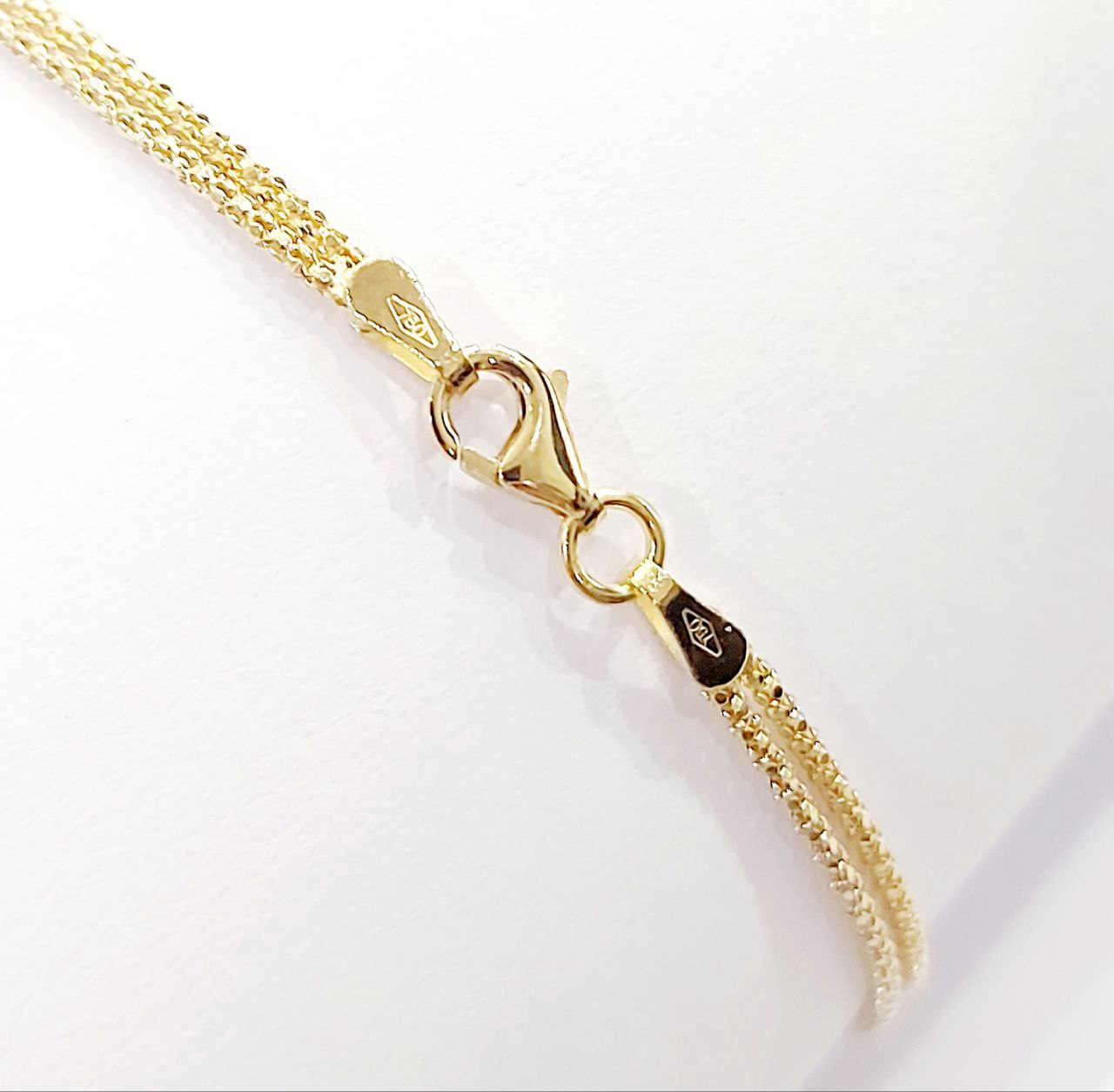 Bracciale cordoncino due fili Nodo 18kt (750) - Oreficeria
