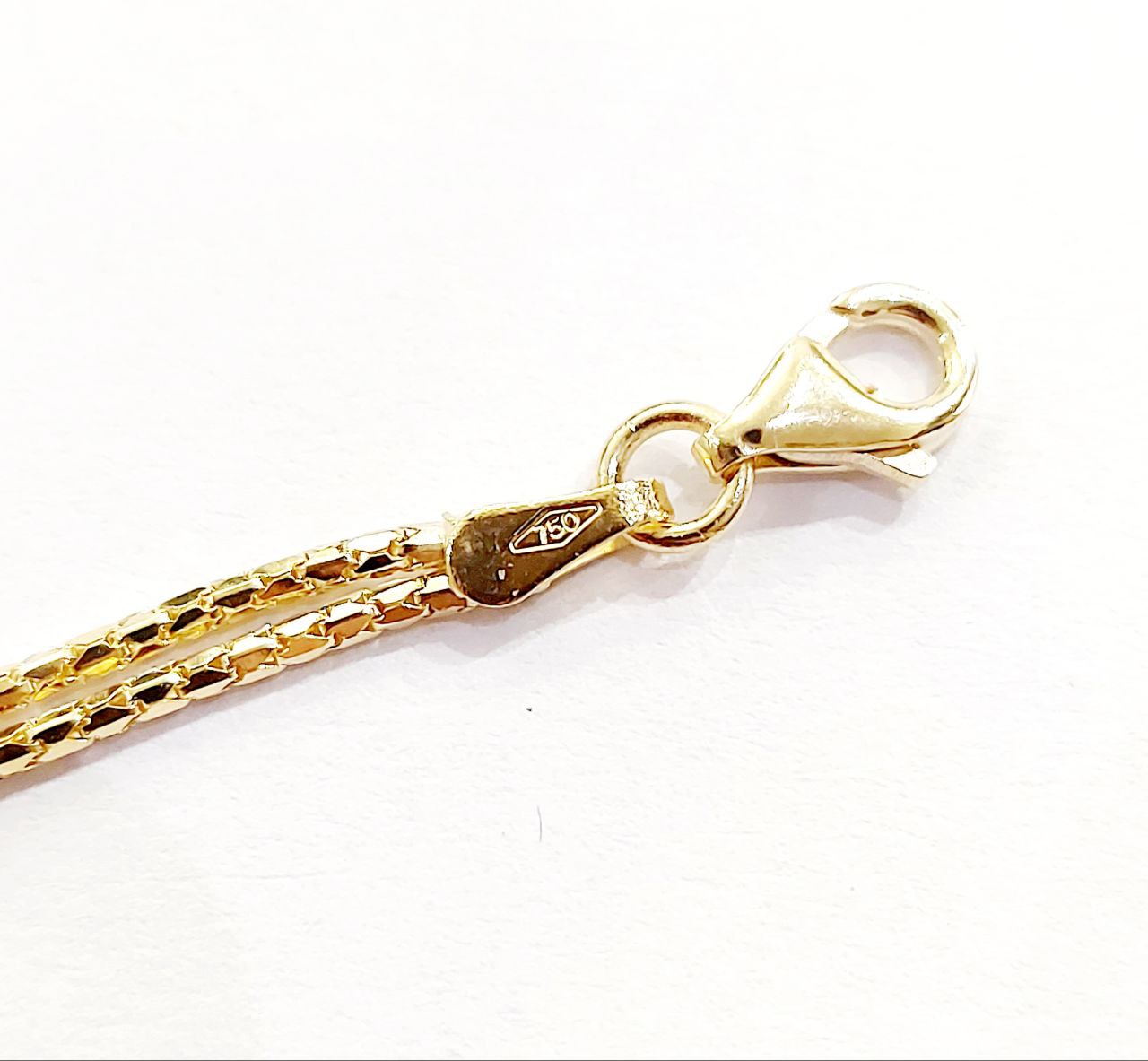 Bracciale cordoncino due fili Nodo 18kt-750-19,50 cm - Oreficeria