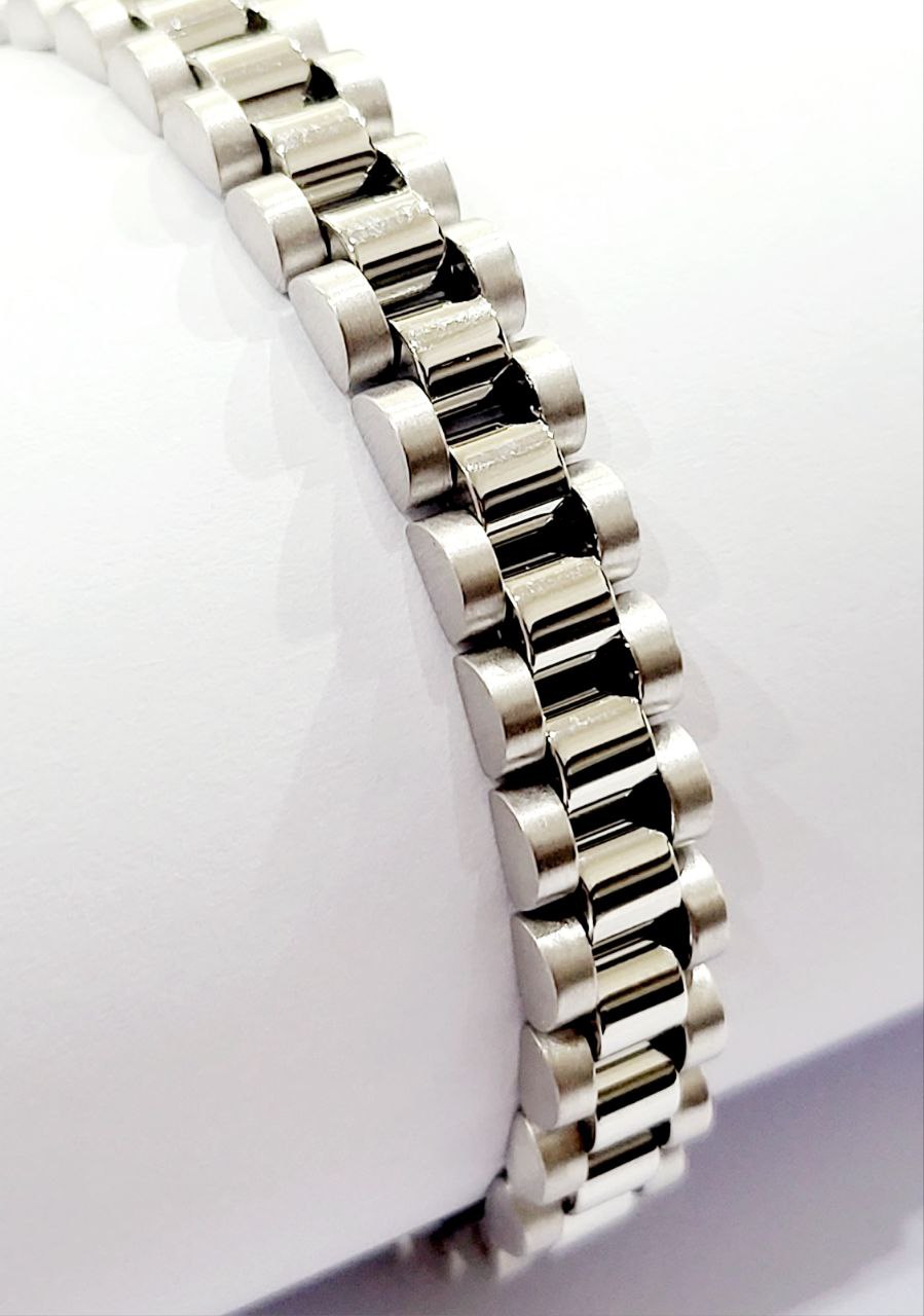 Bracciale modello jubilee in Oro Bianco 18kt-750