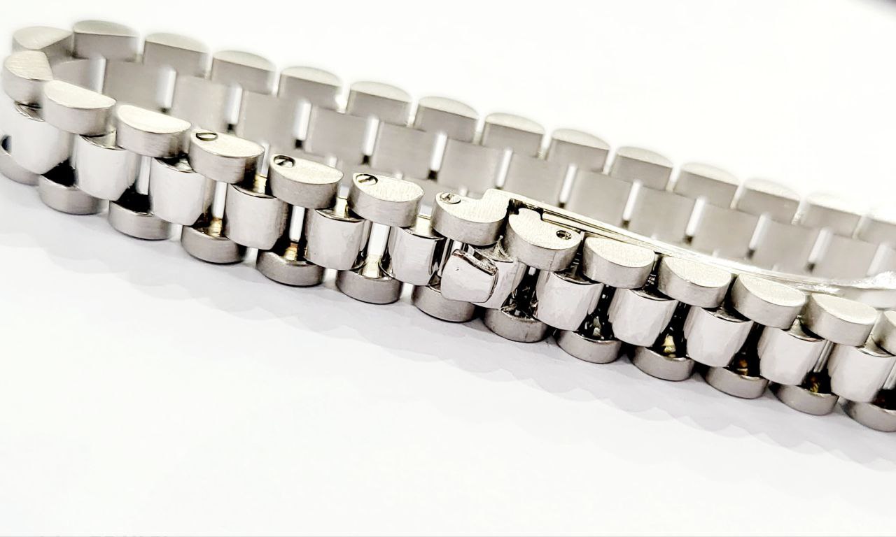 Bracciale modello jubilee in Oro Bianco 18kt-750
