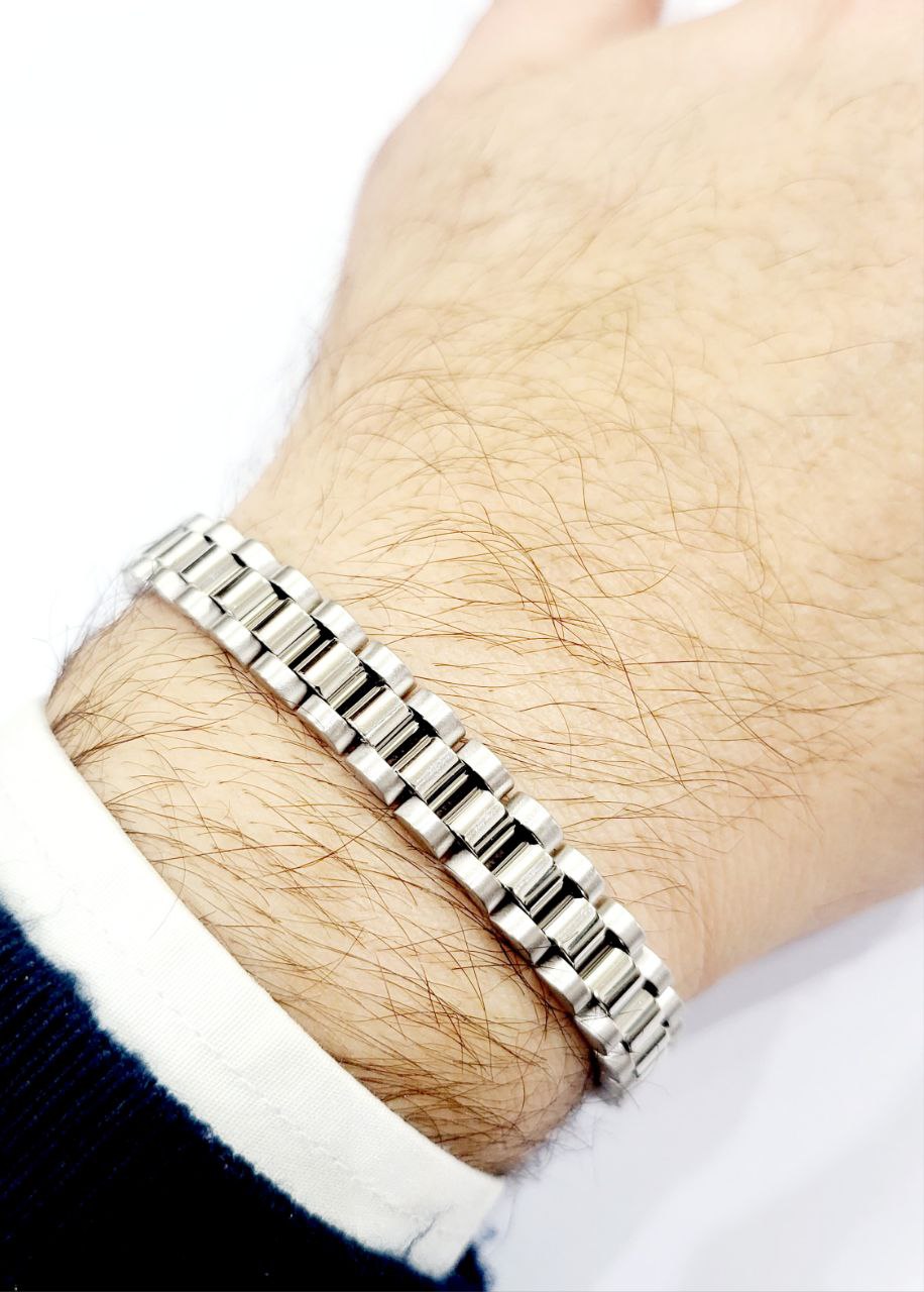 Bracciale modello jubilee in Oro Bianco 18kt-750