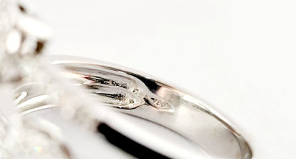 Anello Trilogy  modello magic con Diamanti ct 0,49  in Oro Bianco 18 kt (750)