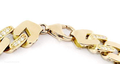 Bracciale unisex grumetta Oro Giallo 18kt-750 ct 1,55 Diamanti