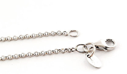 Collana Croce in Oro Bianco 18k con Diamanti bianchi ct 0,25 Diamanti Neri ct 1,07