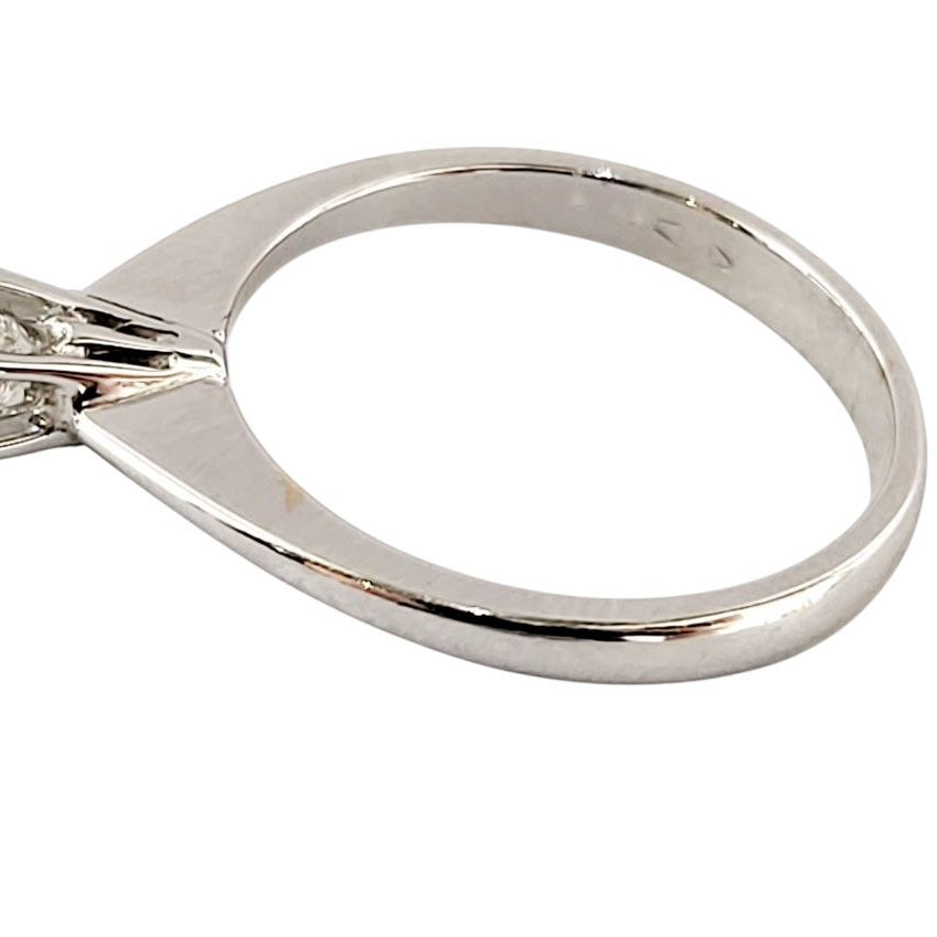 Anello solitario Tiffany 6 griffe in oro 18K con diamante ct 0,20 + certificato gemmologico