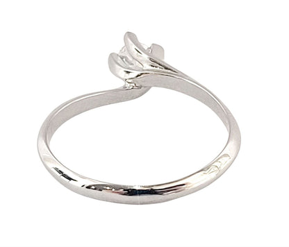 Anello solitario Valentino in oro 18K con diamante ct 0,20 + certificato gemmologico