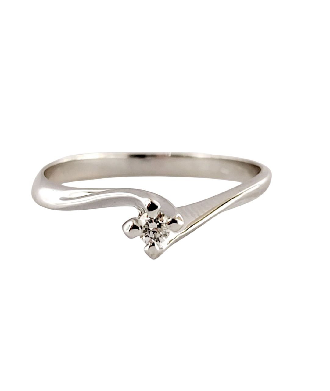 Anello solitario Valentino in oro 18K con Diamante ct 0,10 + certificato gemmologico