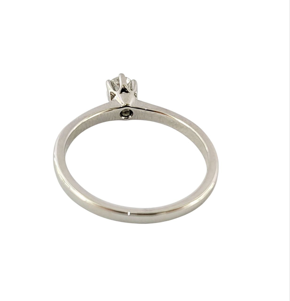 Anello solitario Tiffany 6 griffe Diamante ct 0,30 + certificato gemmologico