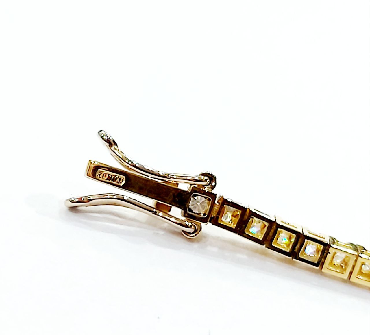 Bracciale tennis con Diamanti 1,10 ct in Oro Giallo 18 kt (750)