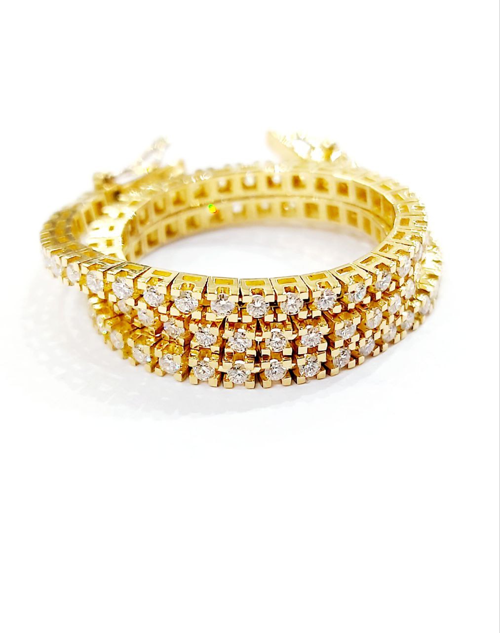 Bracciale tennis con Diamanti 1,10 ct in Oro Giallo 18 kt (750)