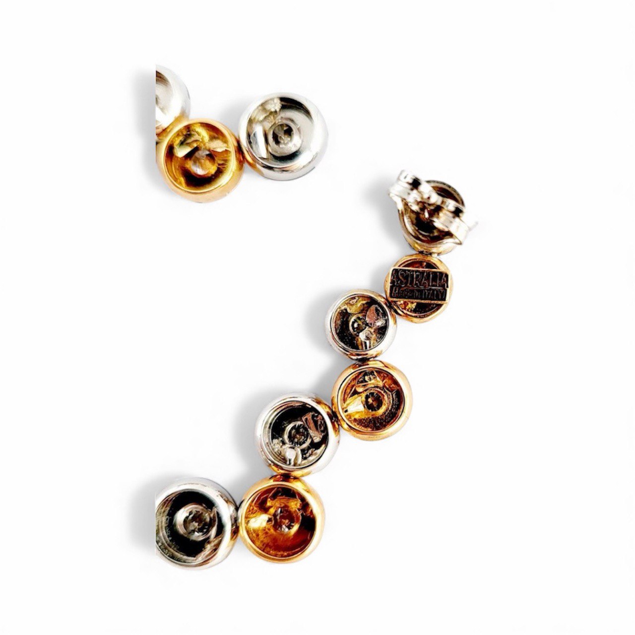 Orecchini a cipollina Astralia in Oro Bianco e Oro Rosa con Diamanti 2,02 ct 18 kt (750)