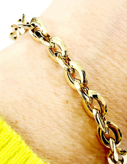 Bracciale modello a catena in Oro 18kt - 5.12gr - Oreficeria