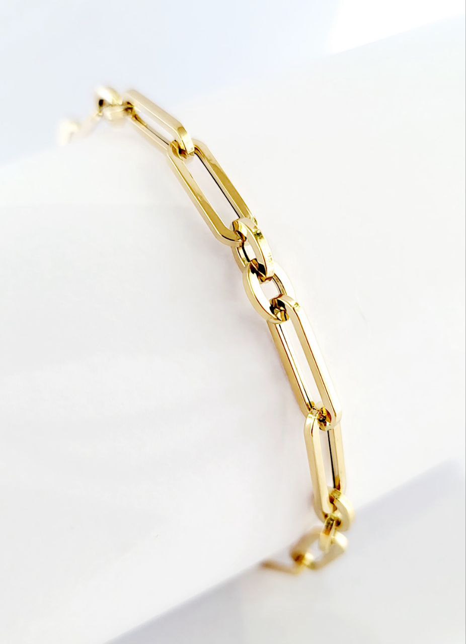 Bracciale maglia a catena in oro giallo 18Kt - 2.24gr - Oreficeria
