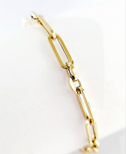 Bracciale maglia a catena in oro giallo 18Kt - 2.24gr - Oreficeria