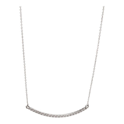 Collana “sorriso” con  diamanti ct 0,25 in oro bianco 18 kt (750)