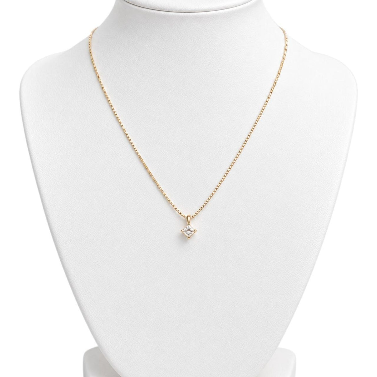 Collana con pendente punto luce in Oro Rosa con Diamante 0,10 ct 18 kt (750)