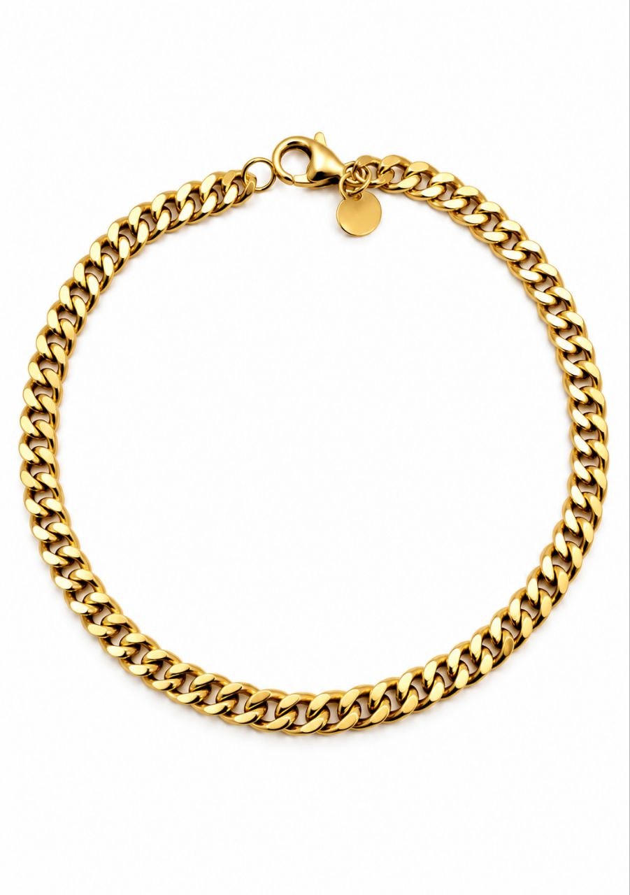 Bracciale groumette in oro giallo 18kt (750)
