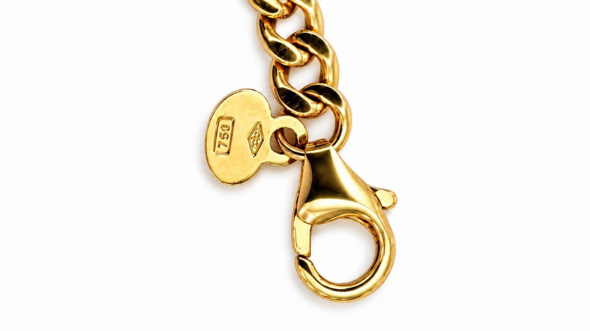 Bracciale groumette in oro giallo 18kt (750)