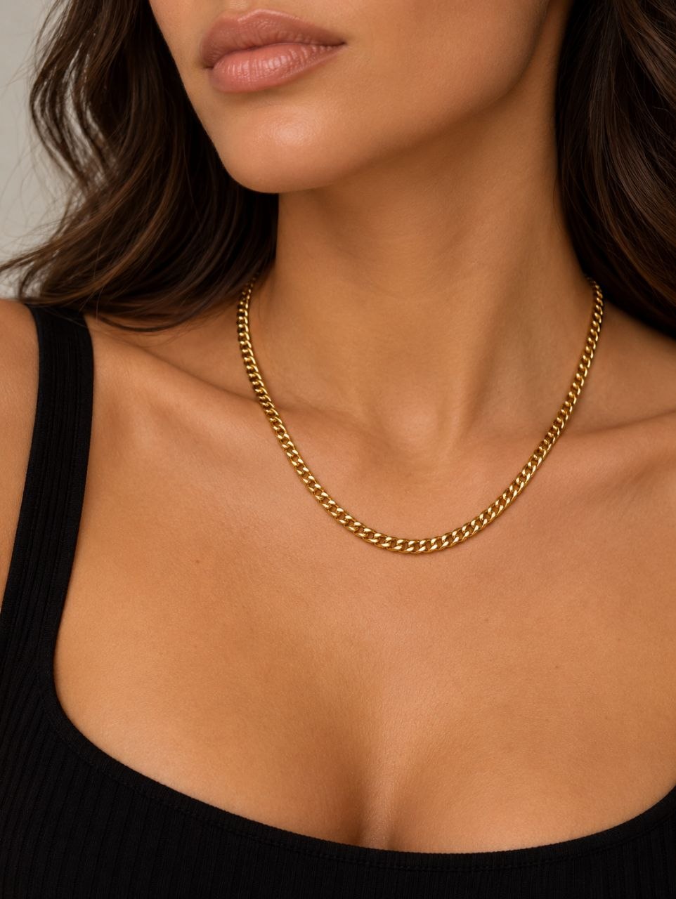 Collana groumette  in oro giallo 18kt (750)